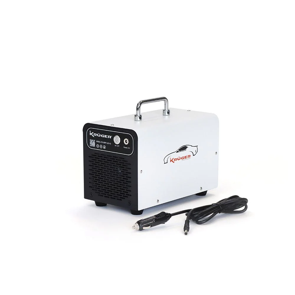 OEM Quality Premium KRUGER Gerador de Ozono Portátil 12V – 80W – 3 g/h para Veículos