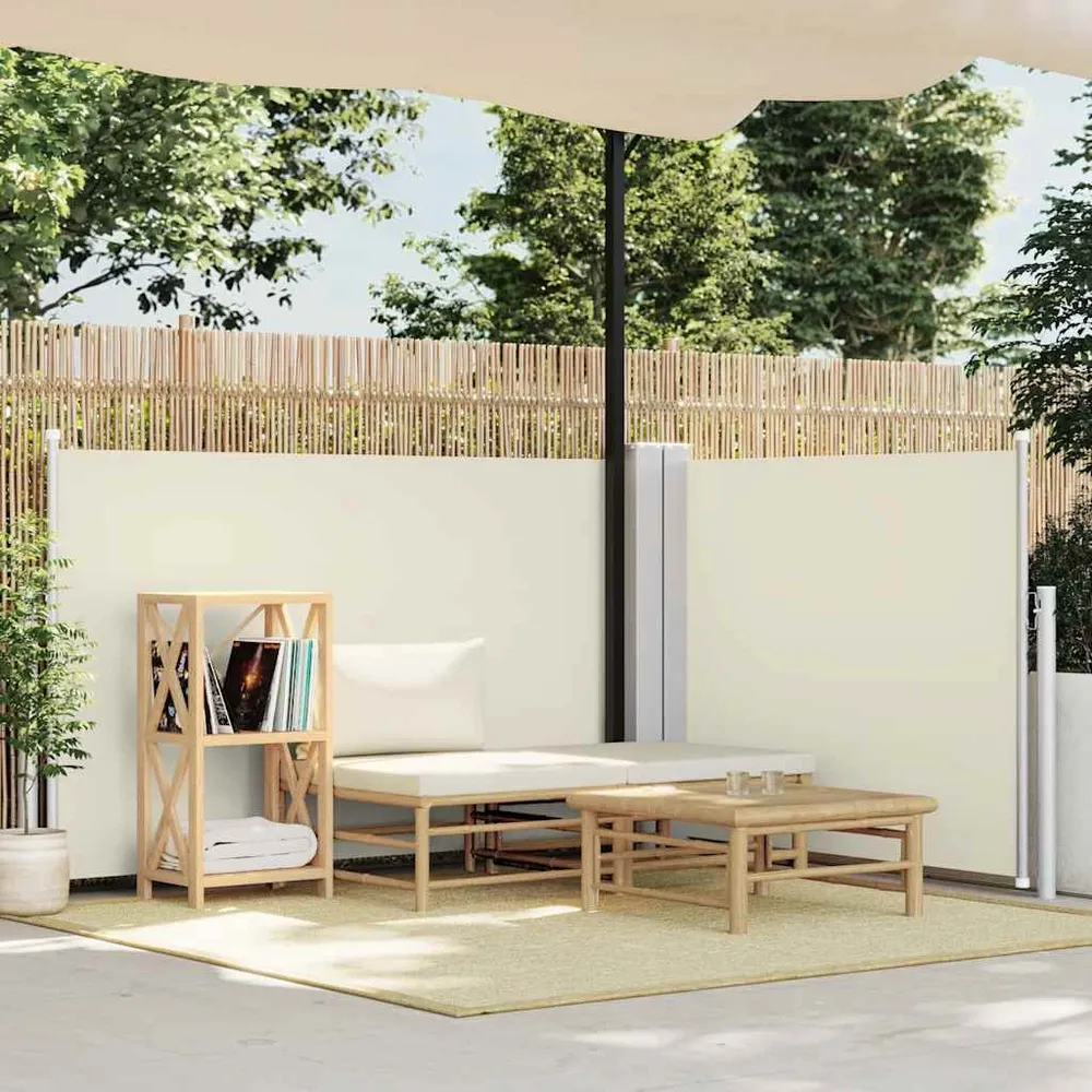 Toldo lateral retrátil 120x1000 cm creme
