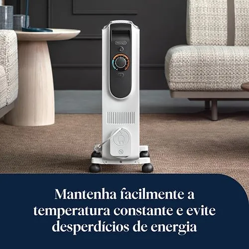 Radiador Óleo Delonghi TRD51025 | 2500 W | 10 Elementos | Preto e Branco Compatível com Chevrolet Onix