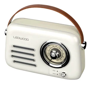 Monitor de Baterias RADIO LEDWOOD ALMA RETRO FM 30W WHI
