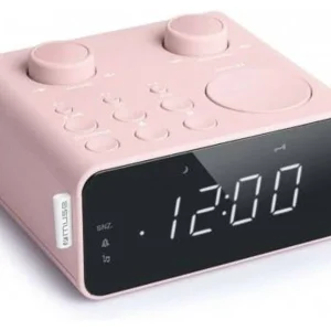 Sistema de Câmera de Ré Rádio Despertador Muse M-17 CPK Rosa