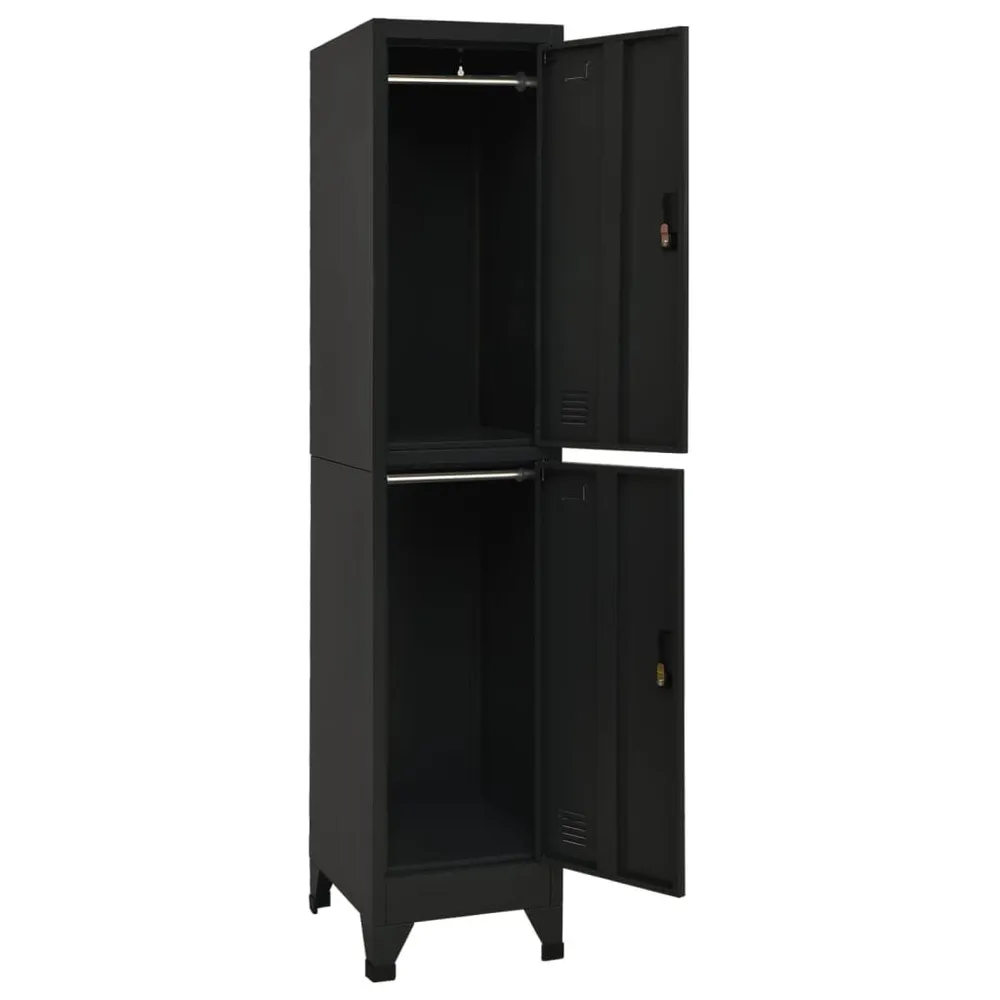 ço Galvanizado Cacifo 38x45x180 cm ço preto