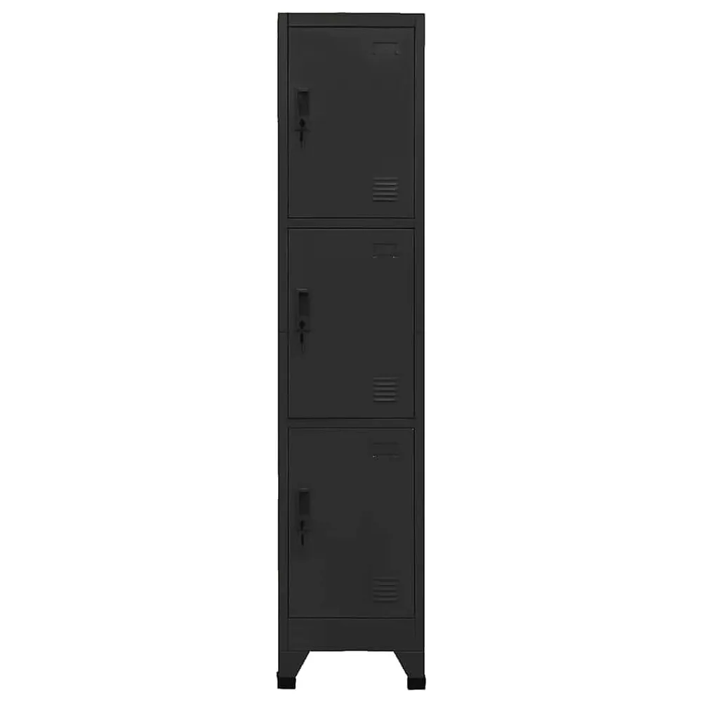 Resistente Impactos Cacifo 38x45x180 cm ço preto