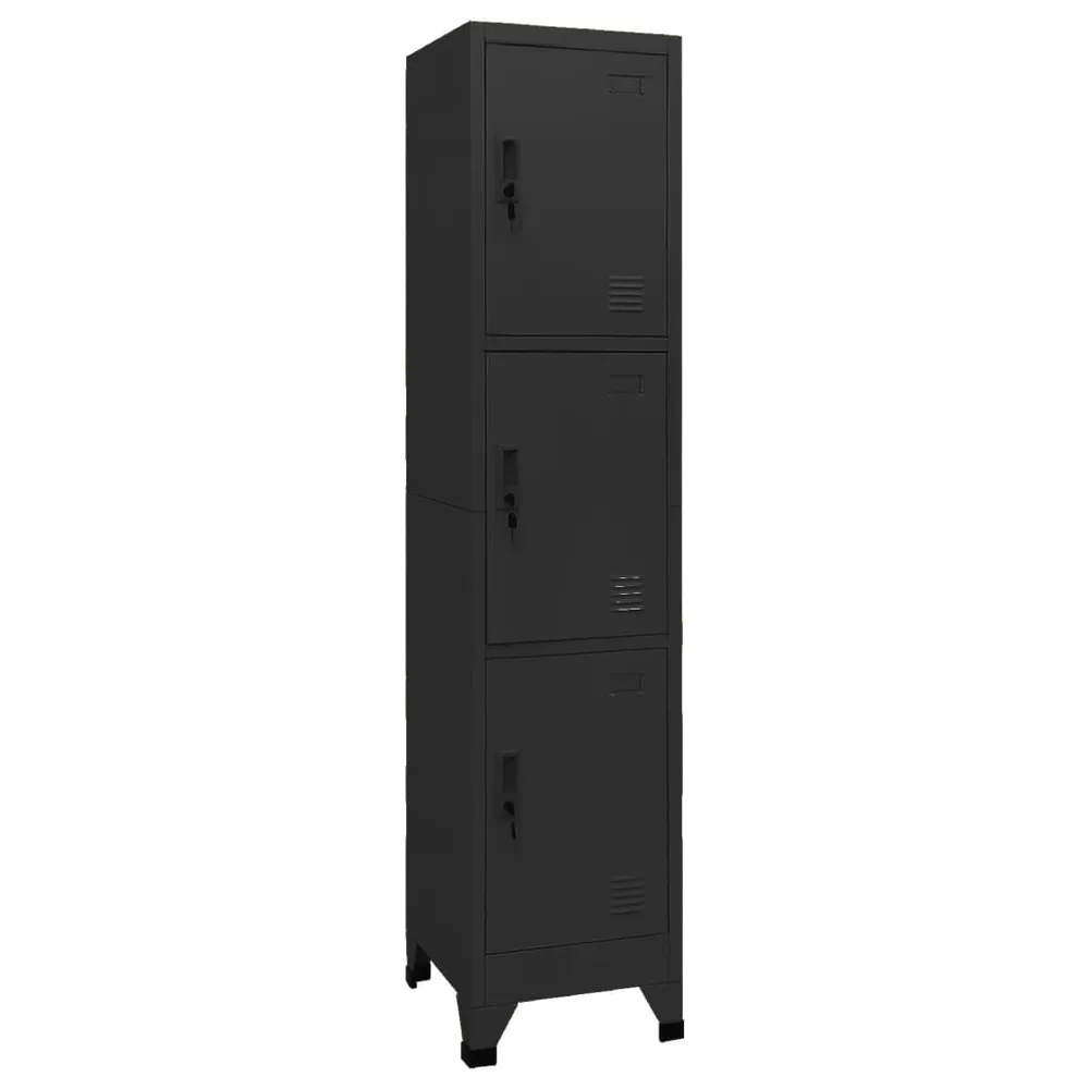Resistente Impactos Cacifo 38x45x180 cm ço preto
