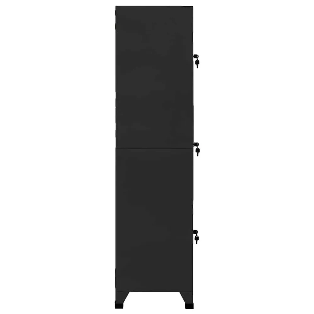 Resistente Impactos Cacifo 38x45x180 cm ço preto