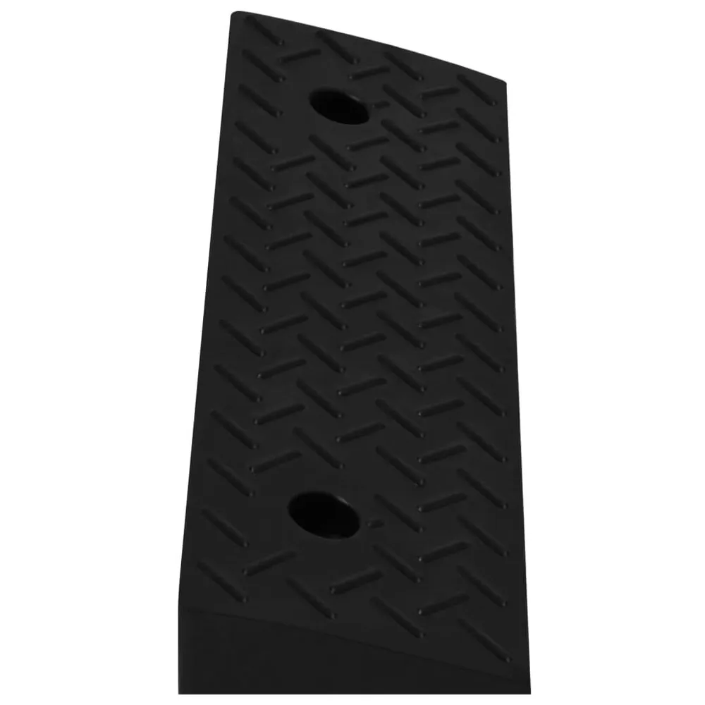 Tampa Rígida para Caçamba Rampas para bermas 2 pcs 50x17,5x5 cm borracha