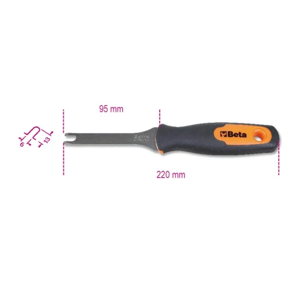 Levapioli lama inox Beta 1479U/13