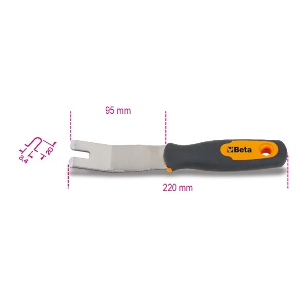 Levapioli lama inox Beta 1479U/32