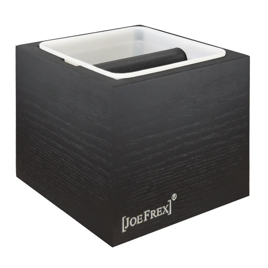 Joefrex Recipiente de descarte Madeira Clássico Preto