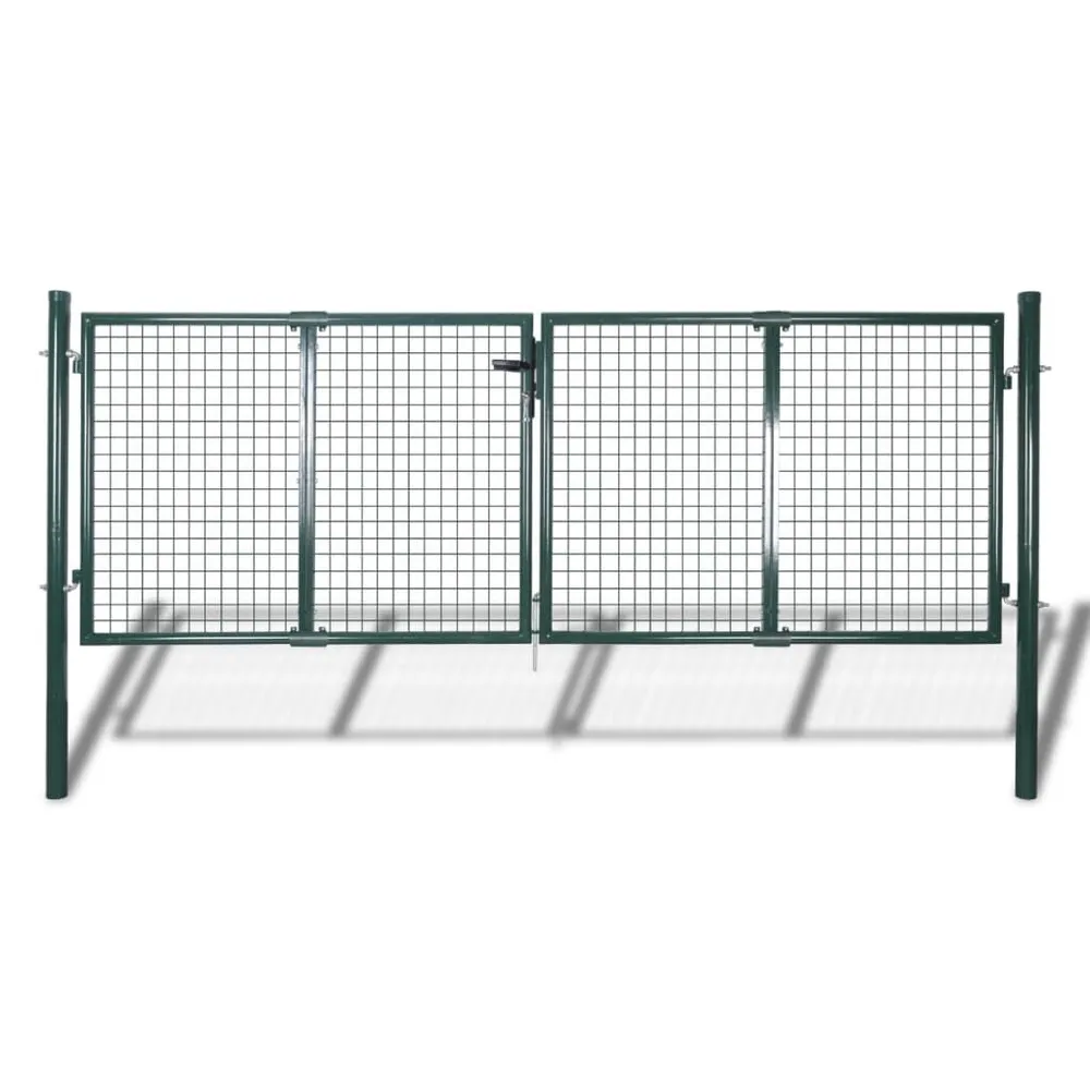 Grade de Proteção para Caçamba Portão de cerca 306x150 cm ço verde
