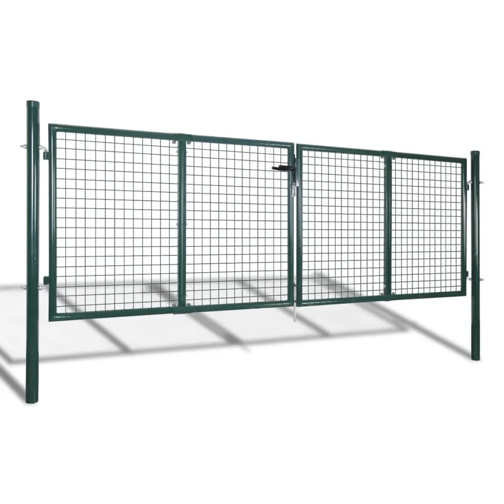 Grade de Proteção para Caçamba Portão de cerca 306x150 cm ço verde