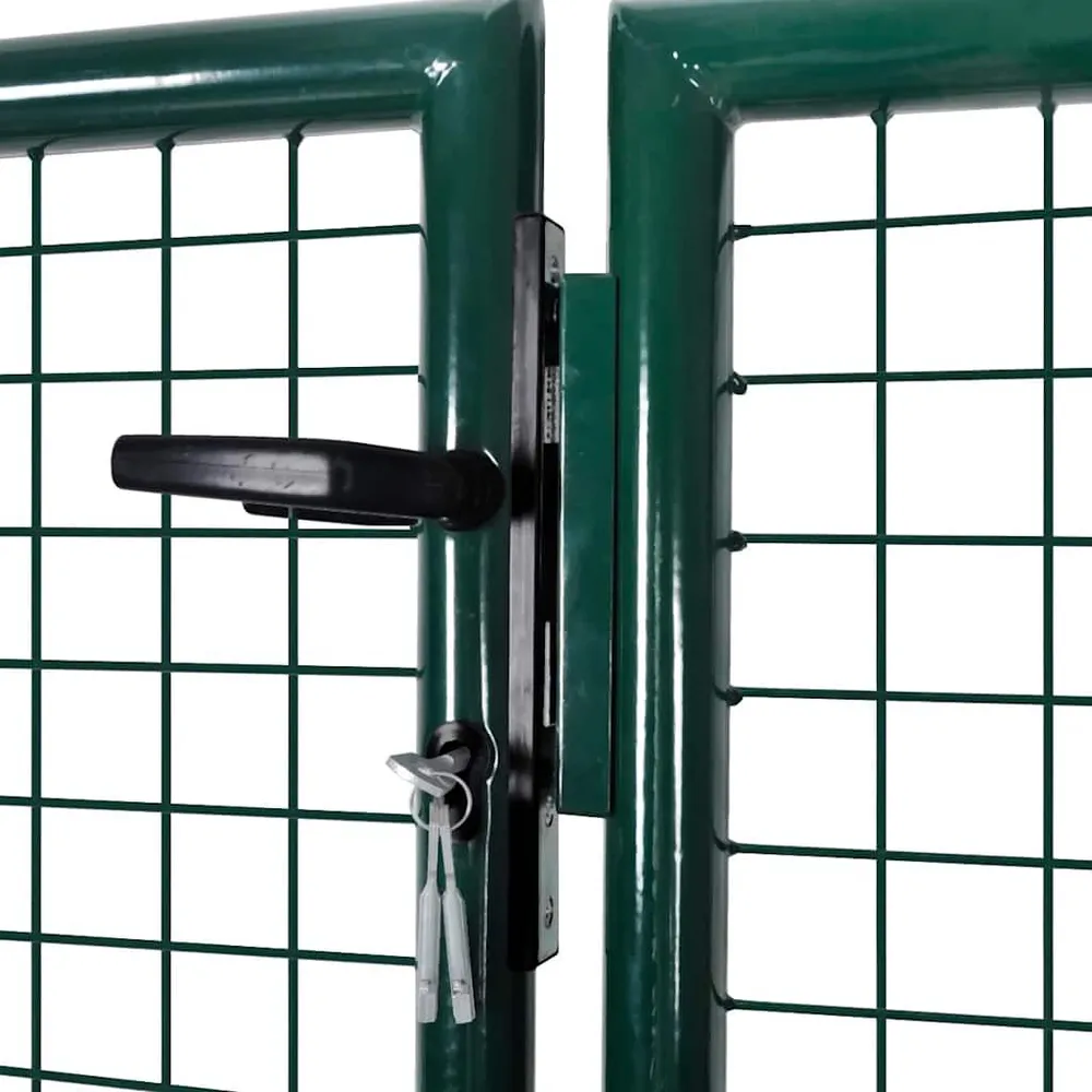 Grade de Proteção para Caçamba Portão de cerca 306x150 cm ço verde
