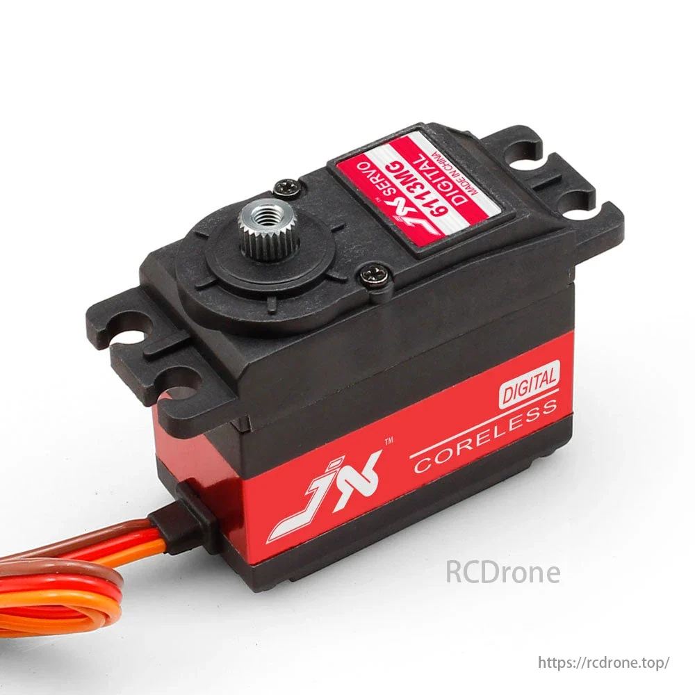 JX Servo PDI-6113MG - Servo padrão digital Coreless de engrenagem de metálico de alta precisão de 13KG