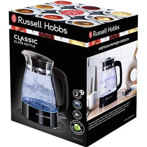 Jarro Elétrico Russell Hobbs Cristal Classic - Vidro - Outlet - Grade