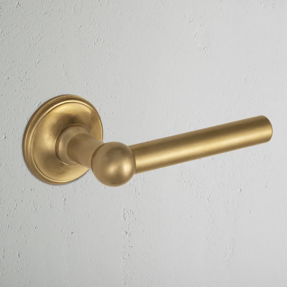 Suporte de Vidro Harper Unsprung Door Handle (Scandinavian) - Antique Latão
