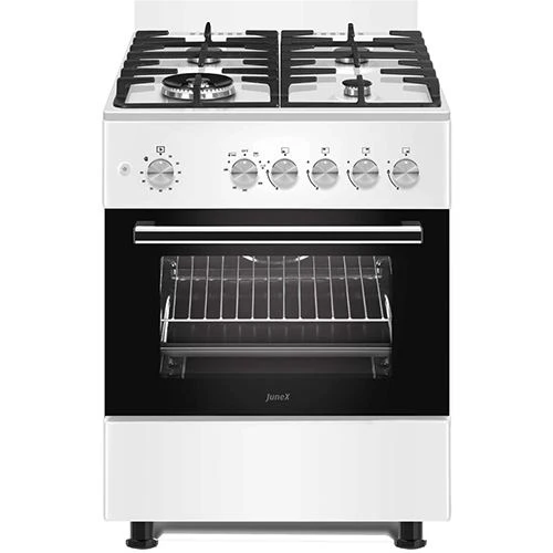 Fogão Gás Puro Junex RL 776 W | 60 cm | 4 Bocas | | Branco