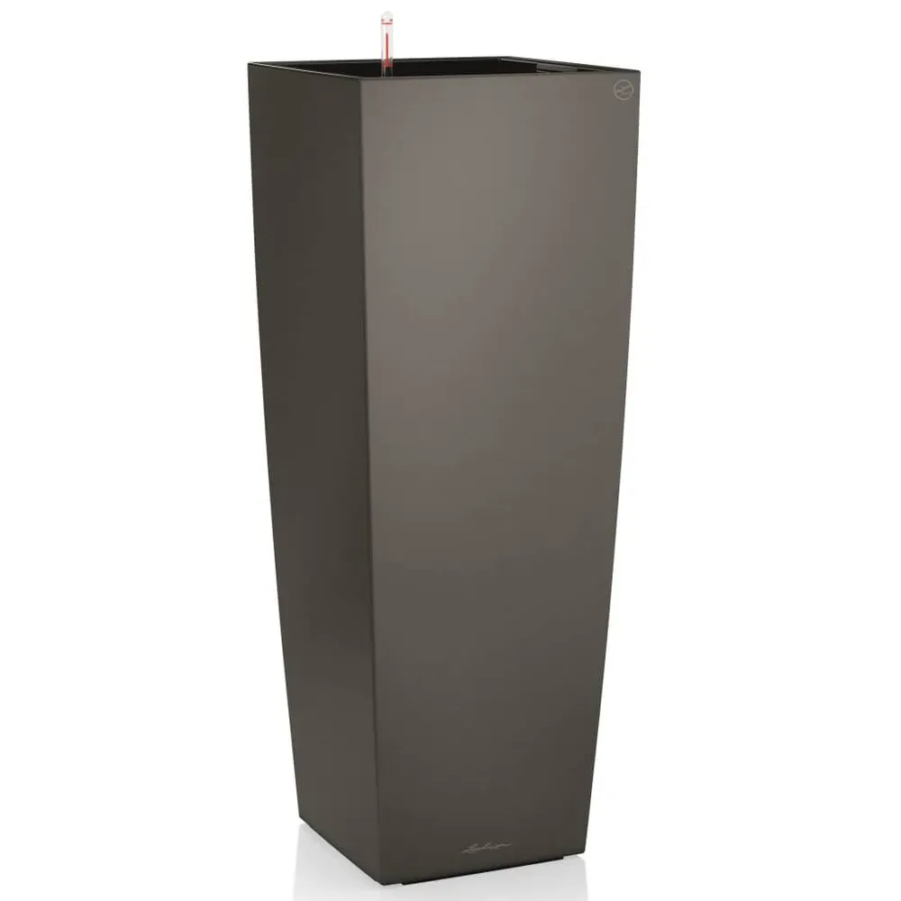 LECHUZA Vaso Cubico Esguio 40 ALL--ONE carvão 18233