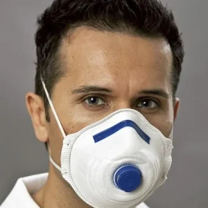 Máscara respiratória EKASTU Safety Mandil FFP2/V, PU: 12 peças, 411281