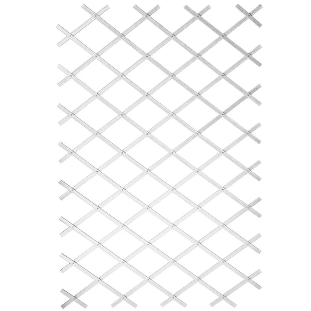 Nature Treliç de jardim 100x200 cm PVC branco 6040703