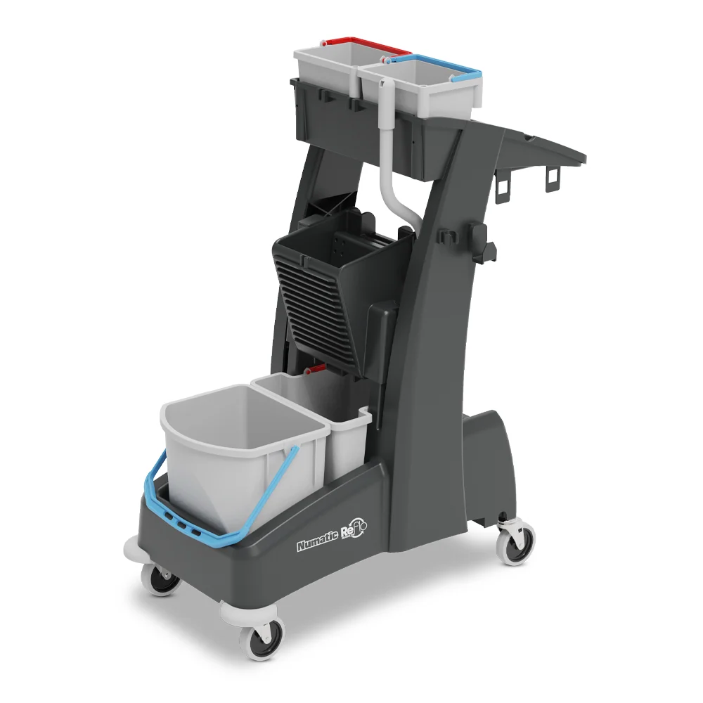NUMATIC MULTI-Matic MM3 – Carro de Limpeza Compacto com Prensa Vertical, 2 Baldes de 5L e Estrutura Resistente em Plástico...