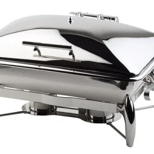 Rechaud APS -GLOBE- GN 1/1, 66,5 x 44 cm, altura: 34 cm, 9 l, ço inoxidável, removível, tampa hidráulica, com base sanduíc...