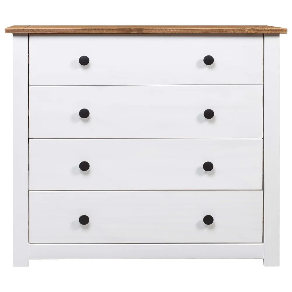 Móvel lateral 80x40x73 cm pinho Panama branco