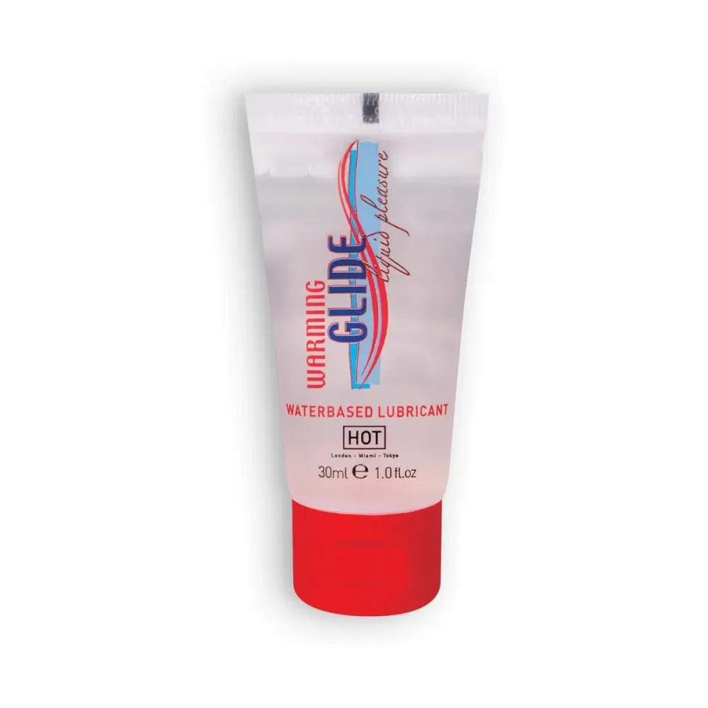 Lubrificante Glide Calor - Gel Lubrificante Solúvel em Água com Efeito Calor com Abraçadeiras de ço