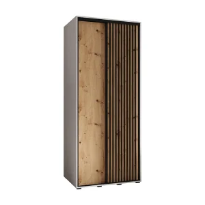 Armário SAPPORO 1 com portas de correr 205,2/100/60 2 puertas (branco/artisan)