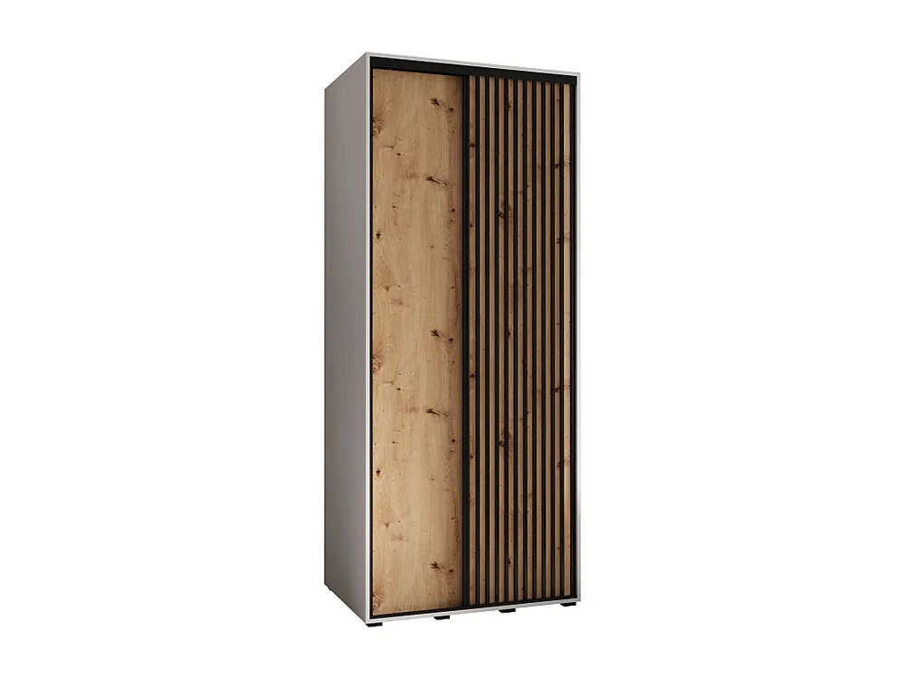Armário SAPPORO 1 com portas de correr 205,2/100/60 2 puertas (branco/artisan)