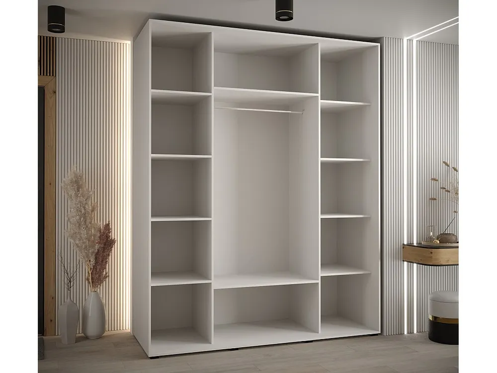 Armário SAPPORO 1 com portas de correr 205,2/190/60 3 puertas (branco/branco)