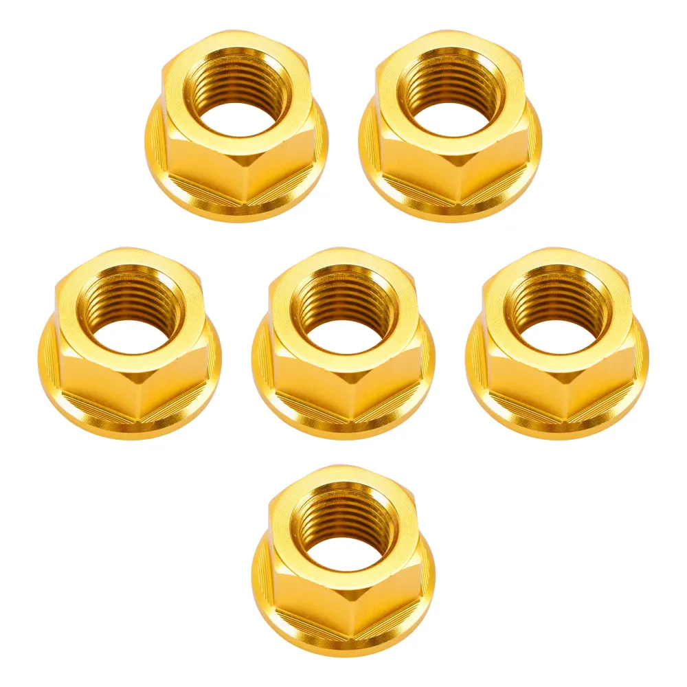 Sprocket Nut Kit M10x1.25 Gold Aprilia RSV1000 Mille Tuono R SL1000 99-05
