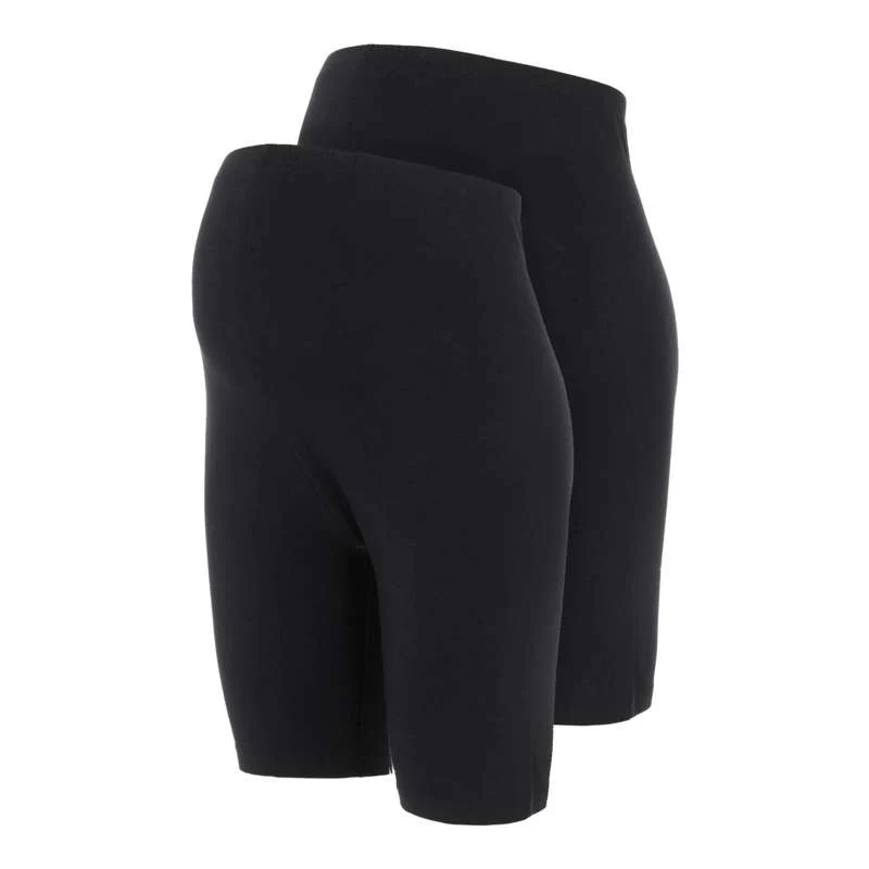Mamalicious MLSANNI Calções de Ciclismo de Gravidez - par - Preto