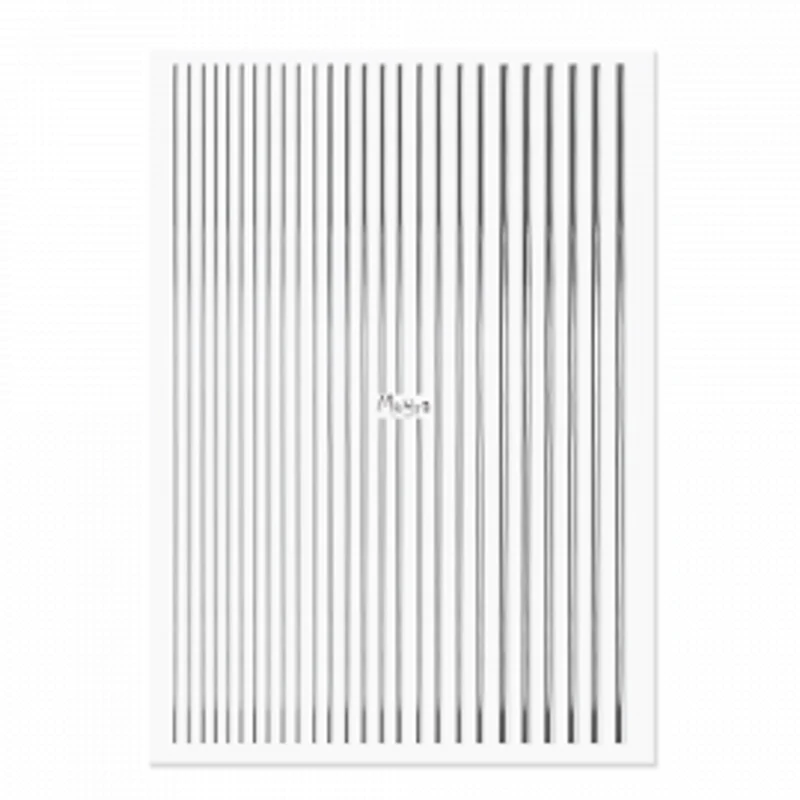 Autocolante Moyra Nail Art Stripes nº2 Fita Prateada Fácil Ajuste | Velcro