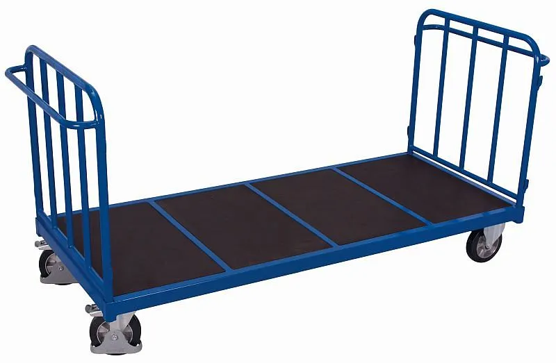 Carrinho de parede dupla VARIOfit com escoras verticais, dimensões externas: 2.275 x 900 x 1.105 mm (LxPxA), sw-2003