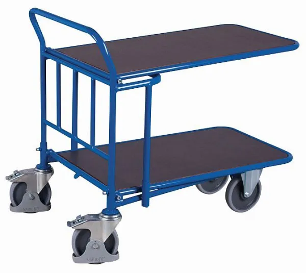 Carrinho VARIOfit C+C com 2 áreas de carga em chapa serigráfica, dimensões externas: 1.140 x 740 x 1.005 mm (LxPxA), sw-60...