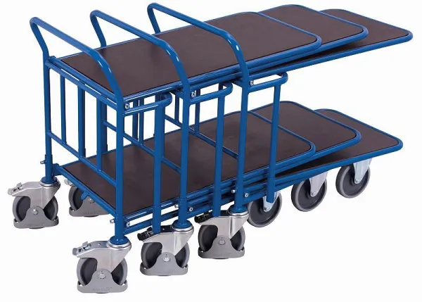 Carrinho VARIOfit C+C com 2 áreas de carga em chapa serigráfica, dimensões externas: 1.140 x 740 x 1.005 mm (LxPxA), sw-60...