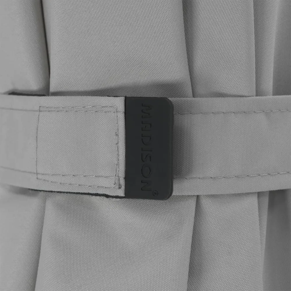 Madison Guarda-sol de jardim Paros II Luxe 300 cm cinzento