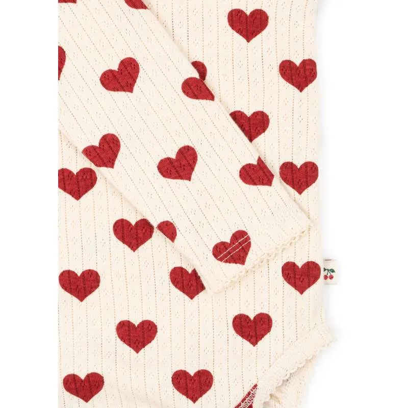 Konges Sløjd Minnie Body - GOTS - Amor Vermelho (OEM 98765)