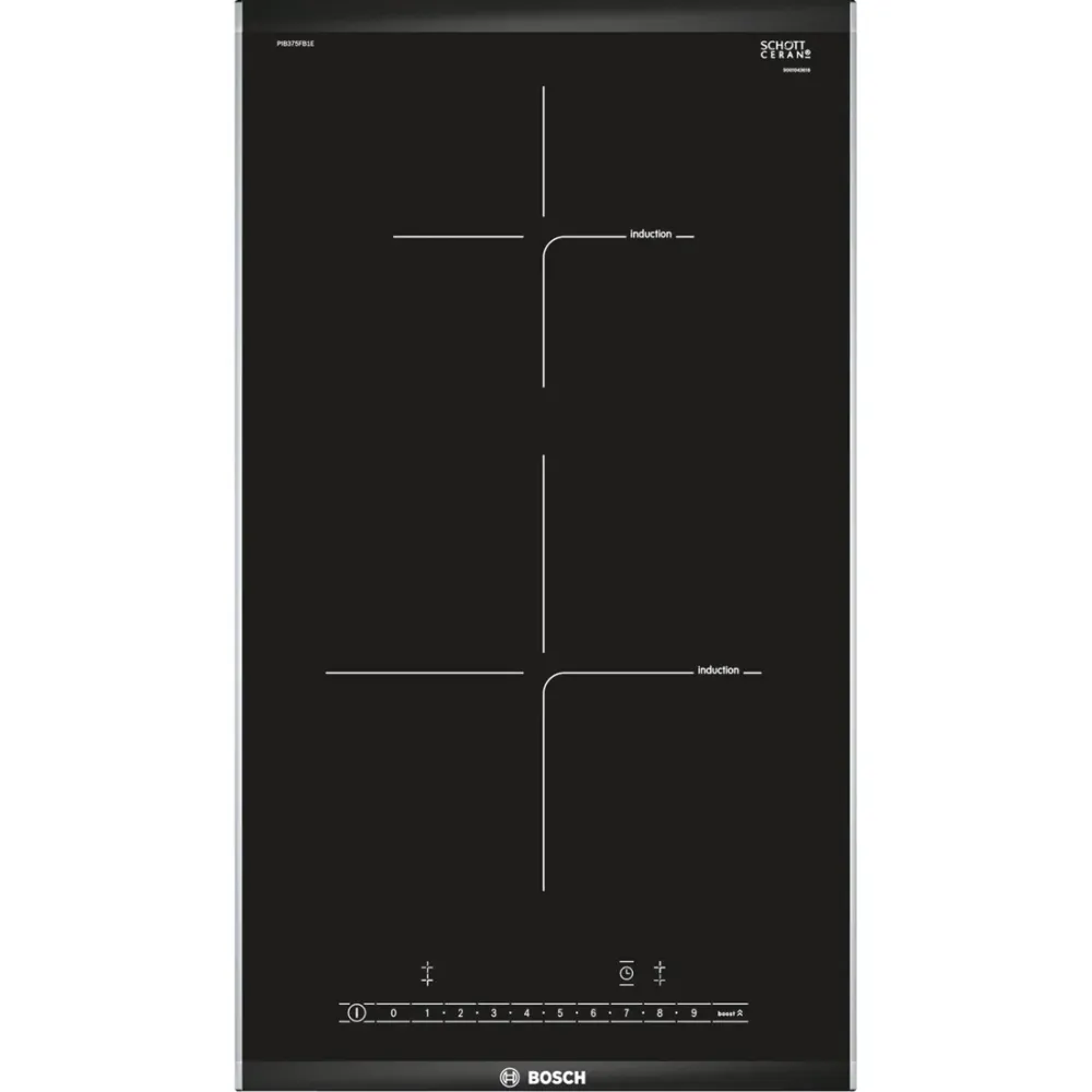 Placa de Indução Bosch PIB375FB1E | 30cm, 2 Zonas, PowerBoost