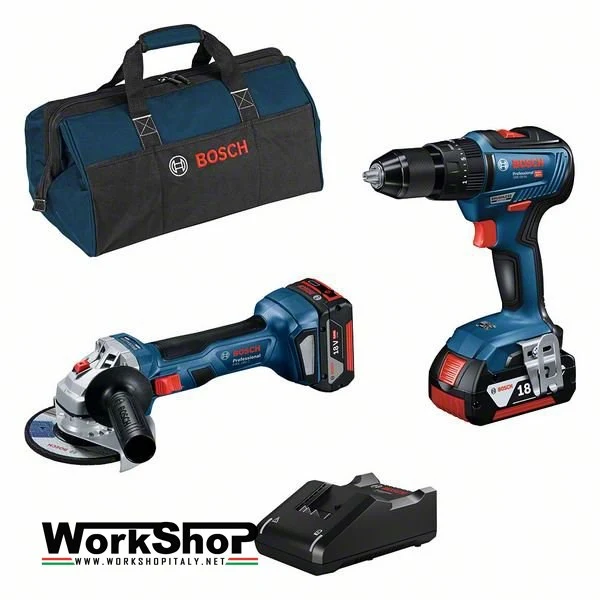 Set Bosch Professional Avvitatore GSB + Smerigliatrice GWS 4AH SET