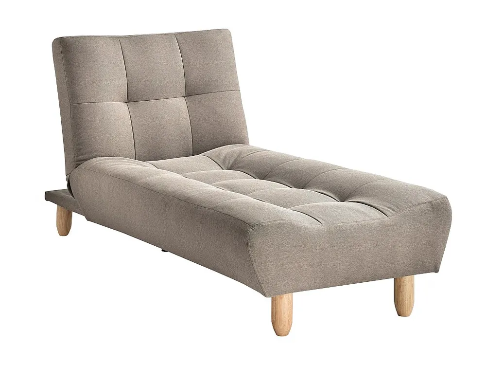 Chaise-longue clic-clac em tecido cor taupe ESTEBAN para Interior de Autocaravana