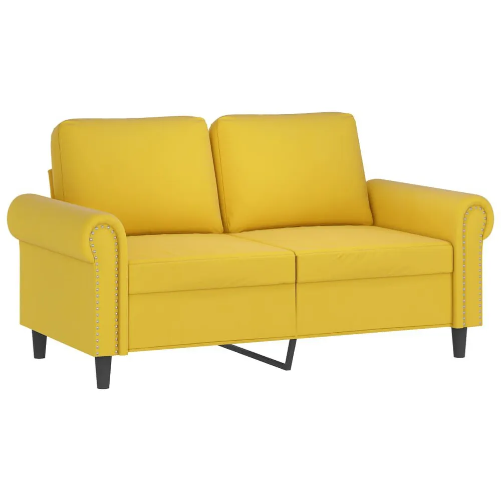 Cortina Blackout 3 pcs conjunto de sofás com almofadões veludo amarelo