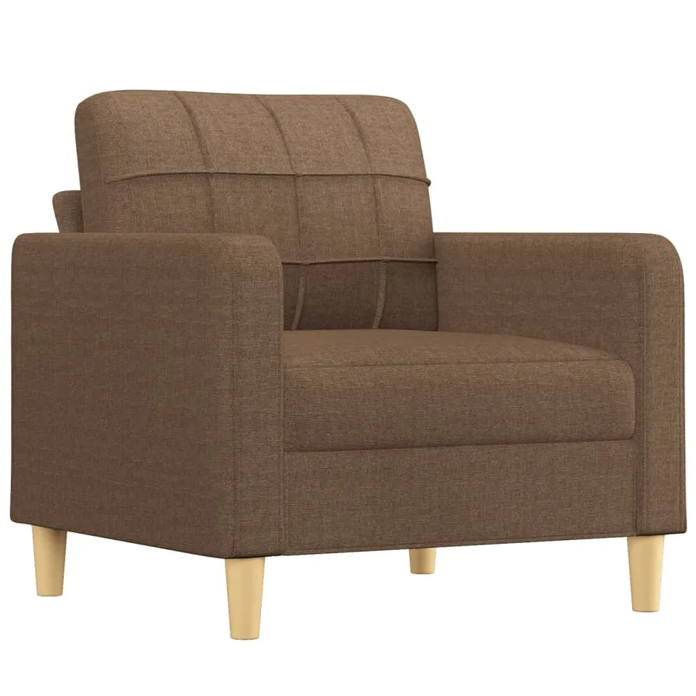 Estore para Janela 4 pcs conjunto de sofás com almofadas tecido castanho