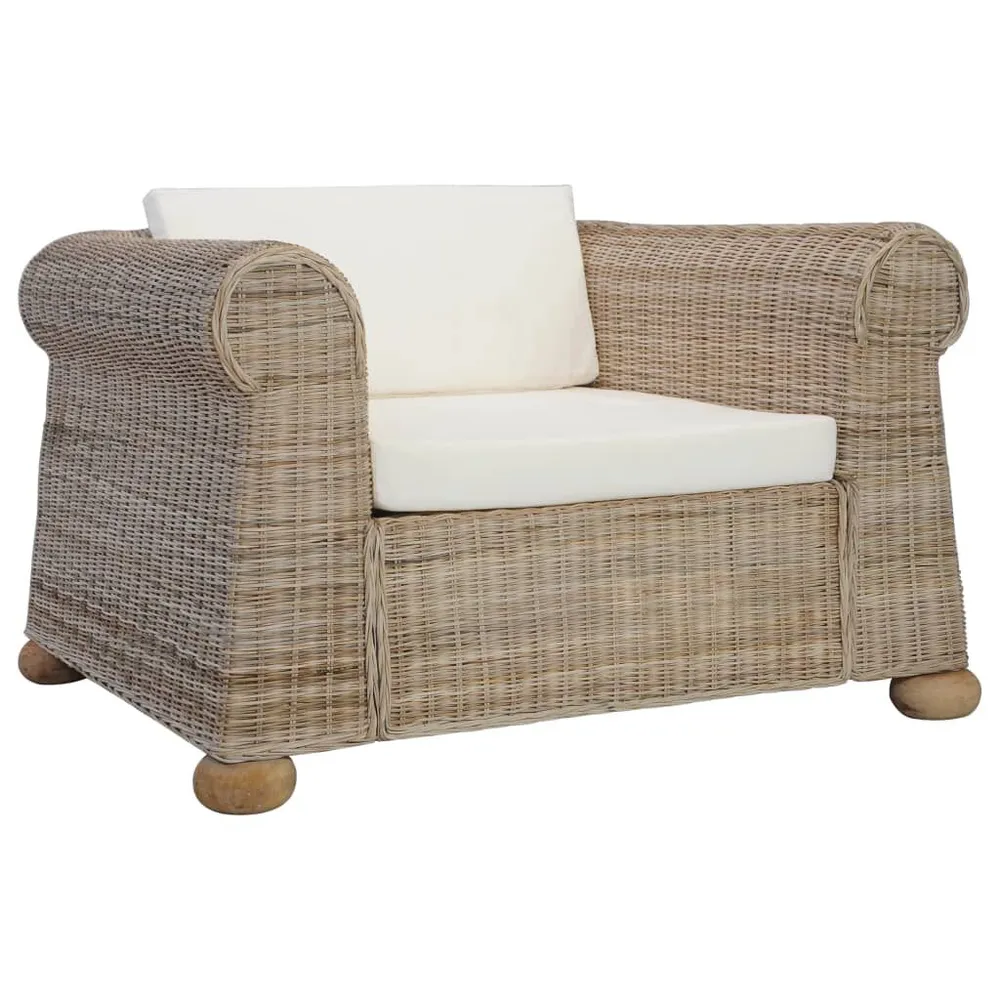 Estore para Janela 3 pcs conjunto de sofás com almofadões vime autêntico