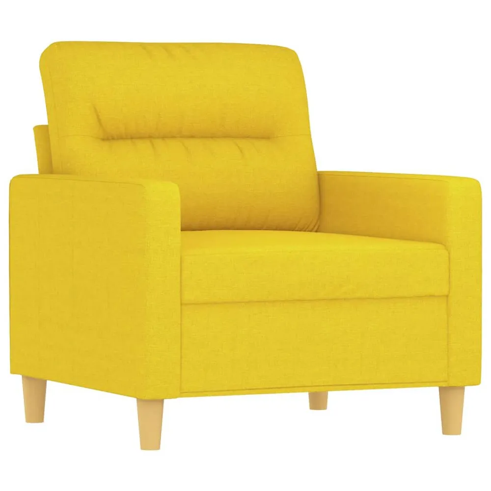 Estore para Janela Poltrona com apoio de pés 60 cm tecido amarelo-claro