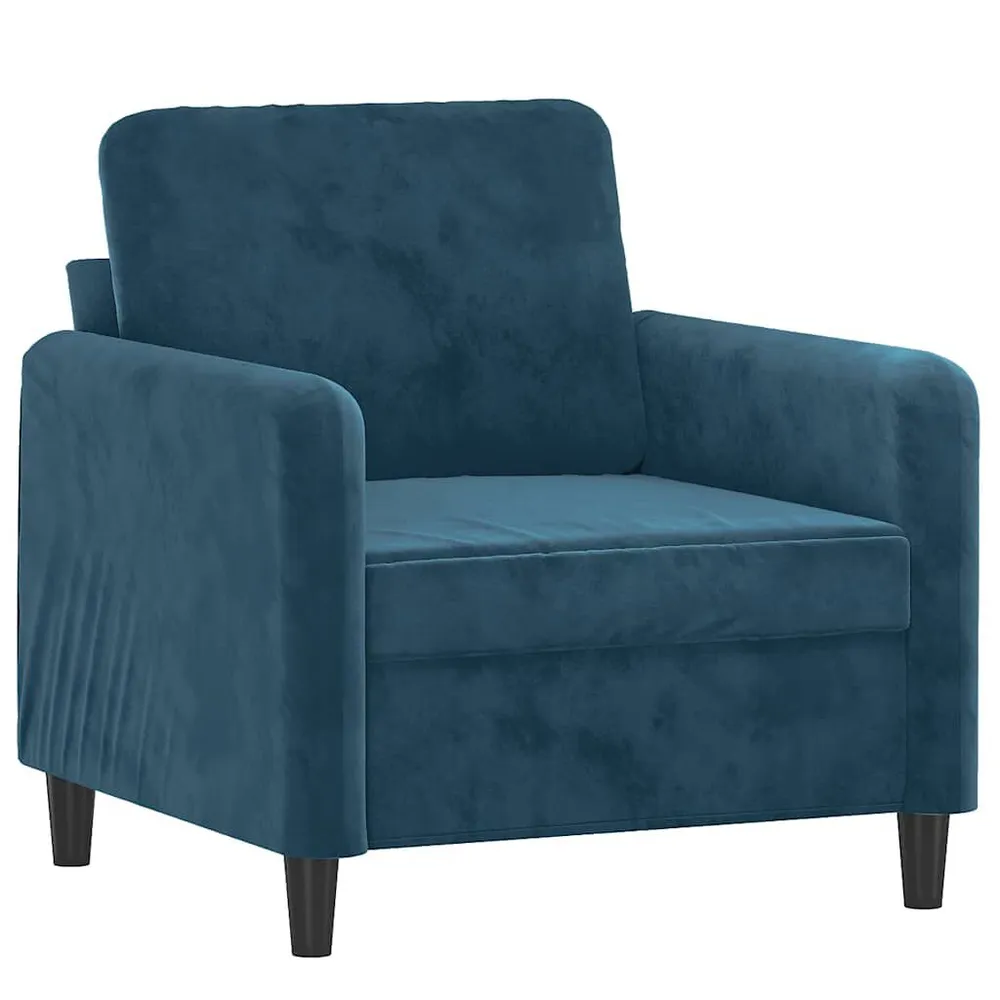 Estore para Janela Poltrona 60 cm veludo azul