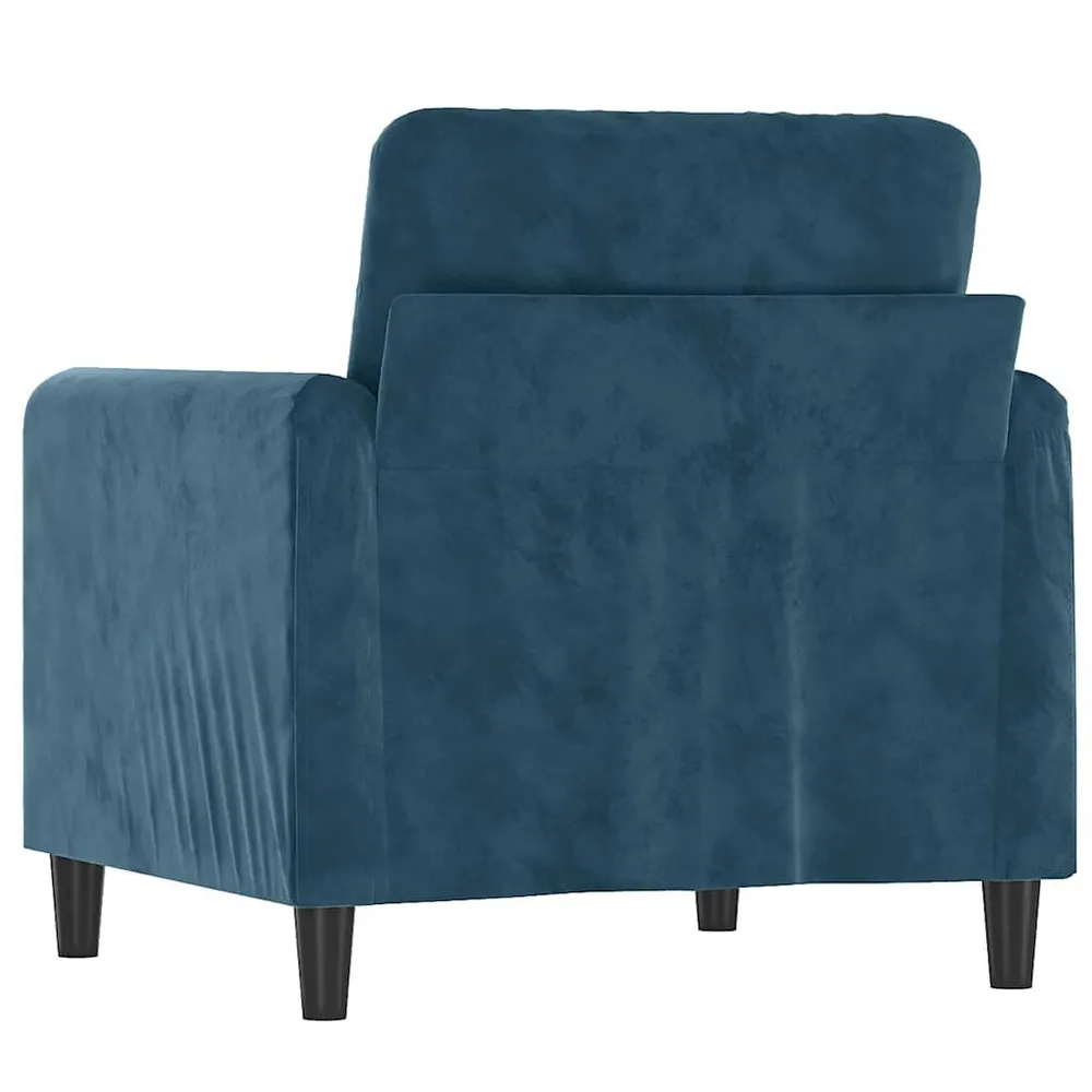 Estore para Janela Poltrona 60 cm veludo azul