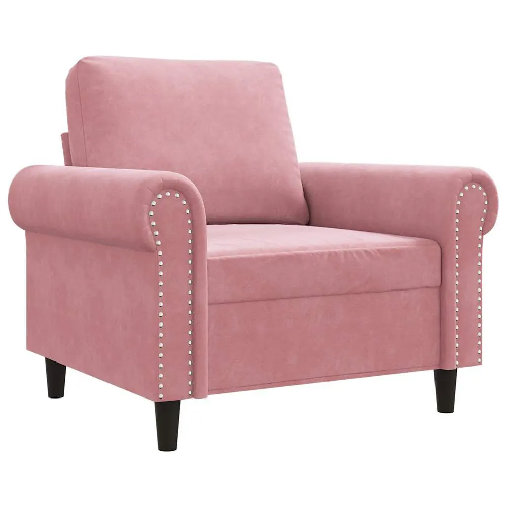 Estore para Janela Poltrona 60 cm veludo rosa