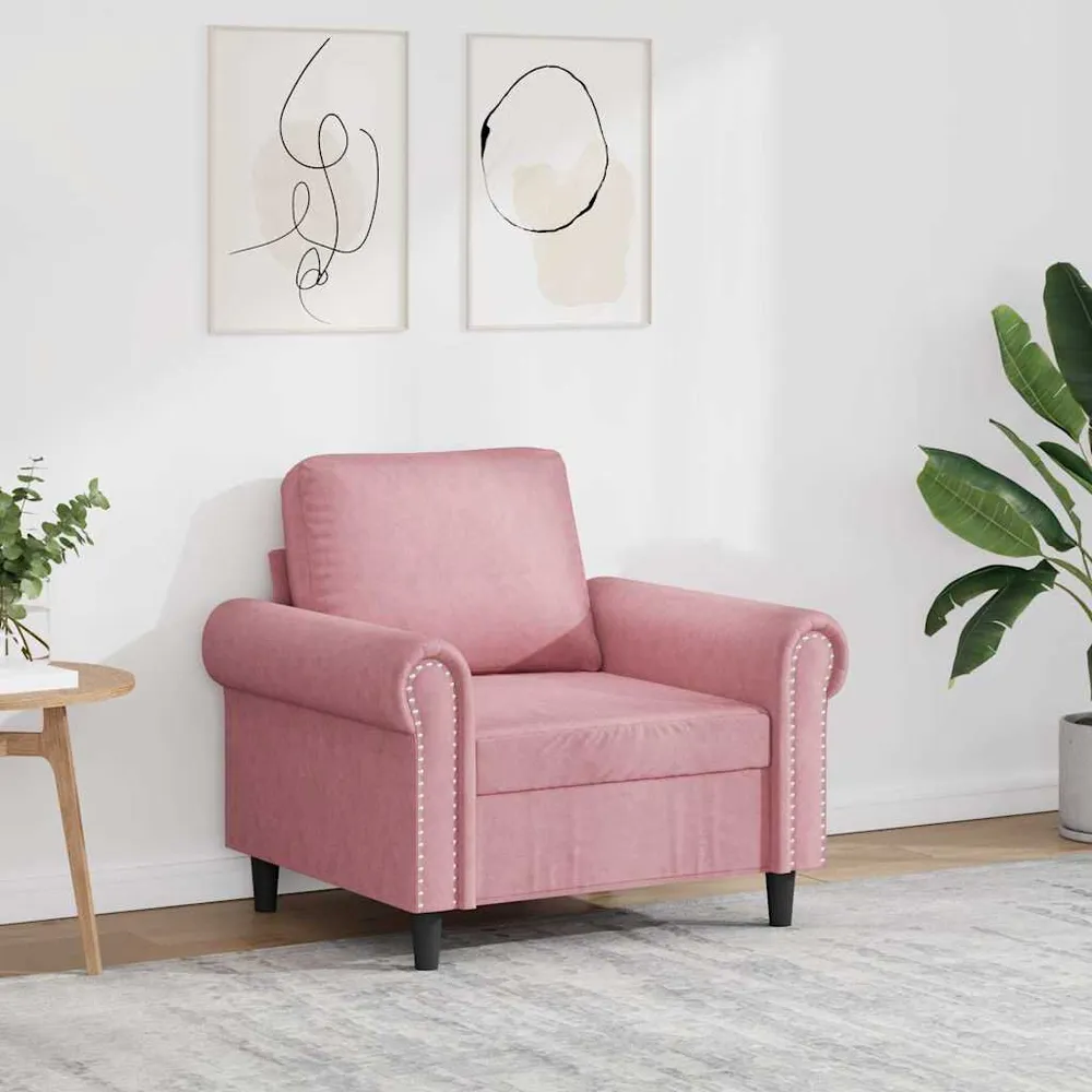 Estore para Janela Poltrona 60 cm veludo rosa