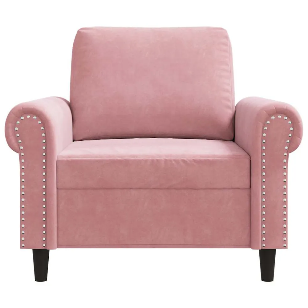 Estore para Janela Poltrona 60 cm veludo rosa